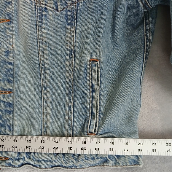 Vintage Men's Denim Blue Jean Jacket Size Large (Faded Tag) Made in USA - Picture 5 of 12